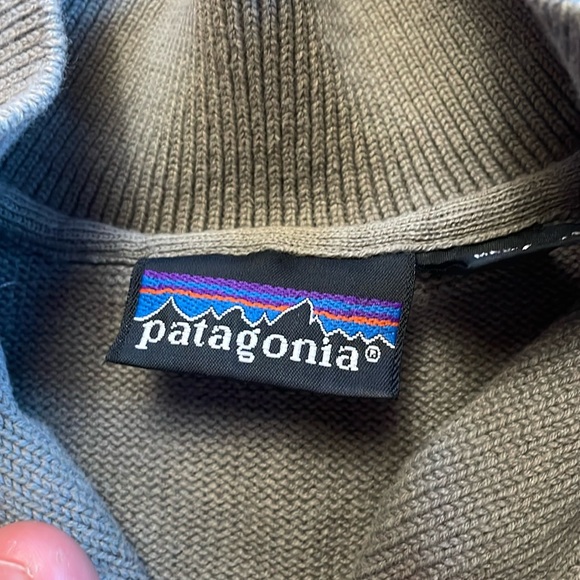 Rare vintage made in USA Patagonia collared sweater, size M, 100% cotton. - Picture 3 of 5